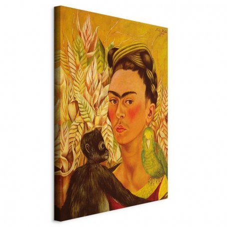 Taulu - Frida Kahlo – Self-Portrait with Monkey and Parrot