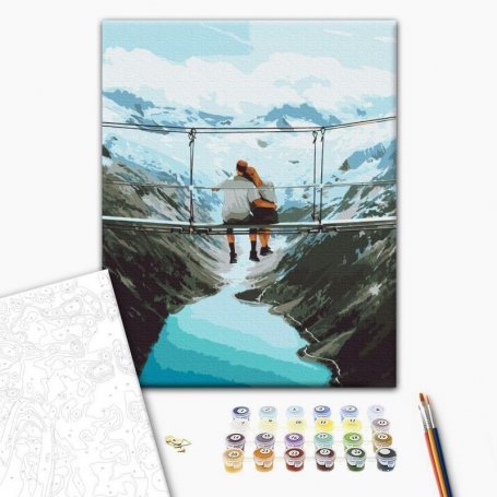 DIY kangas maalaus - Loneliness for two