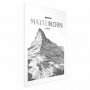 Juliste - The majestic Matterhorn mountain peak, crown of mountains, mountain landscape