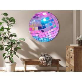 Pyöreä taulu - Pink disco ball
