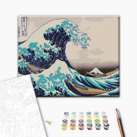 DIY kangas maalaus - Hokusai Katsushika – The Great Wave off Kanagawa