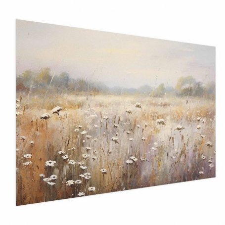 Juliste - Impressionist meadow – field landscape in a pastel colour palette