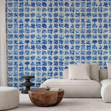 Fototapetti - Azulejos tiles – traditional Portuguese ceramic tiles