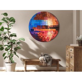 Pyöreä taulu - Old gold disco ball