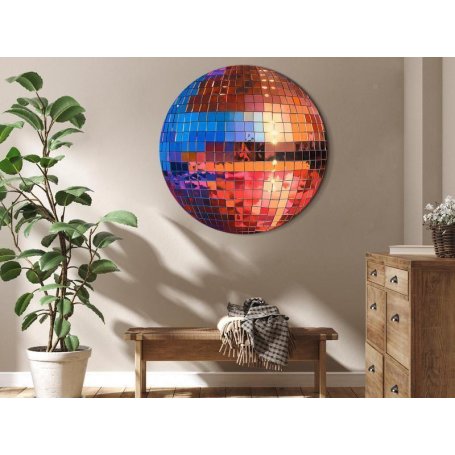 Pyöreä taulu - Old gold disco ball