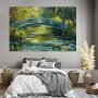 XXL-kuva - Impressionist bridge - painting of a bridge against a picturesque background