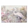 Taulu - Heron wading in a pond - illustration in bright colours
