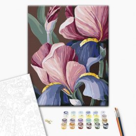 DIY kangas maalaus - Roosters