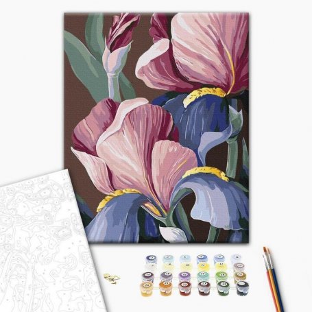 DIY kangas maalaus - Roosters