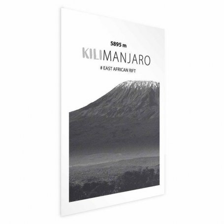 Juliste - The majestic Kilimanjaro mountain peak, crown of mountains, mountain landscape