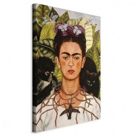 Taulu - Frida Kahlo – Self-Portrait with Thorn Necklace and Hummingbird
