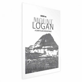 Juliste - The majestic Mount Logan mountain peak, crown of mountains, mountain landscape
