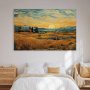 XXL-kuva - Impressionistic fields - painted golden landscape with fields of grain