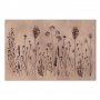 Taulu - Wildflowers – black plants on lime-wash background