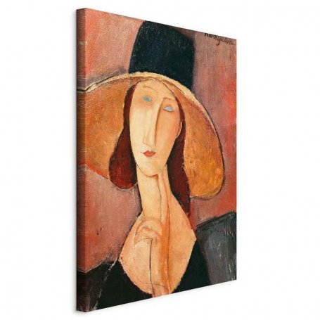 Taulu - Amedeo Modigliani – Portrait of Jeanne Hebuterne in a Large Hat