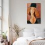 Taulu - Amedeo Modigliani – Portrait of Jeanne Hebuterne in a Large Hat