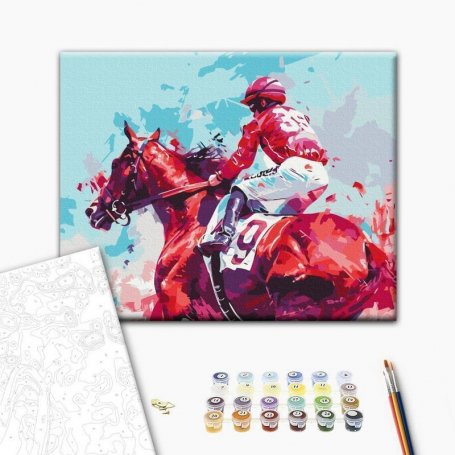 DIY kangas maalaus - Winning race