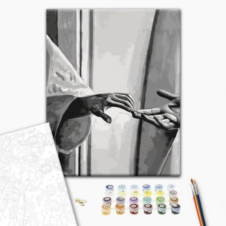 DIY kangas maalaus - Connection