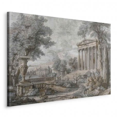 Taulu - Temple on a hill - Greek architecture in subdued colours