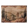 Taulu - Mediterranean landscape - old tapestry with a hill and a lake