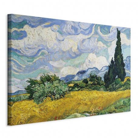 Taulu - Vincent Van Gogh – Wheat Field with Cypresses