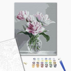 DIY kangas maalaus - Symbol of tenderness