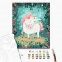 DIY kangas maalaus - Fairytale unicorn