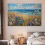 XXL-kuva - Seascape – wildflowers and a view of the rough sea