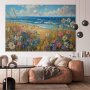 XXL-kuva - Seascape – wildflowers and a view of the rough sea