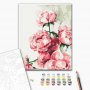 DIY kangas maalaus - Watercolour with peonies