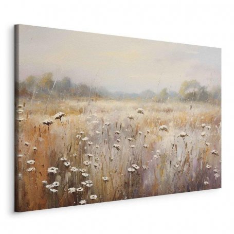 Taulu - Impressionist meadow – field landscape in a pastel colour palette