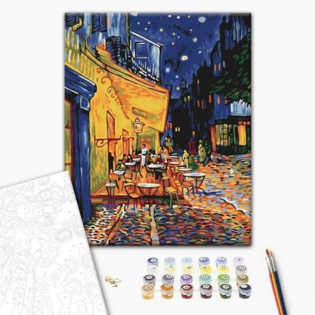 DIY kangas maalaus - Vincent van Gogh – Café Terrace at Night