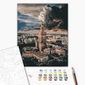 DIY kangas maalaus - The symbol of Warsaw