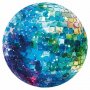 Pyöreä seinämaalaus - Turquoise disco ball