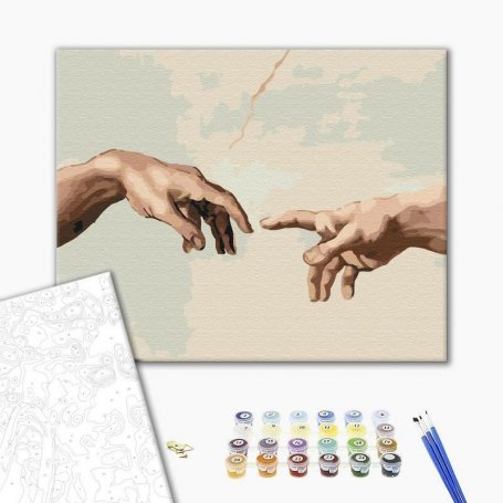 DIY kangas maalaus - Michelangelo – The Creation of Adam