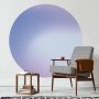 Pyöreä seinämaalaus - Heather mist – delicate gradient consisting of many shades of purple