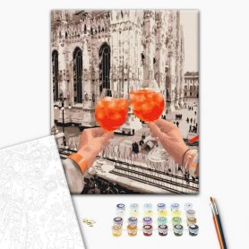 DIY kangas maalaus - Toast in Milan