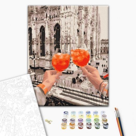 DIY kangas maalaus - Toast in Milan