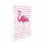 Juliste - Flamingo and Stripes