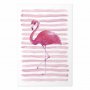 Juliste - Flamingo and Stripes
