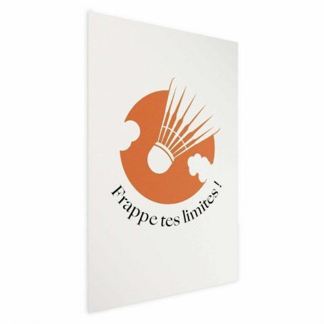 Juliste - Shuttlecock Against the Orange Sun