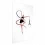 Juliste - Illustration of a Woman with a Ribbon - Artistic Gymnastics