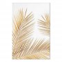 Taulu - Golden Palm Leaves (1 Part) Vertical