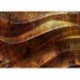 Fototapetti - Liquid gold - abstract wavy composition with leaf patterns