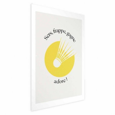 Juliste - Shuttlecock Against the Yellow Sun