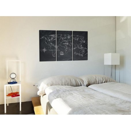 Korkkitaulu - Travel broadens the mind (triptych)