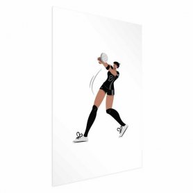 Juliste - Illustration - Female Volleyball Team Player
