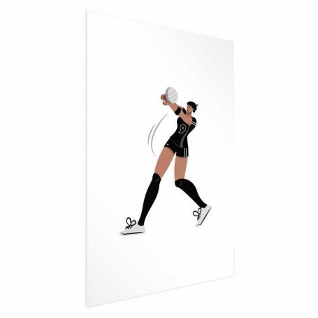 Juliste - Illustration - Female Volleyball Team Player