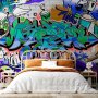 Fototapetti - Graffiti: blue theme