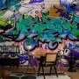 Fototapetti - Graffiti: blue theme